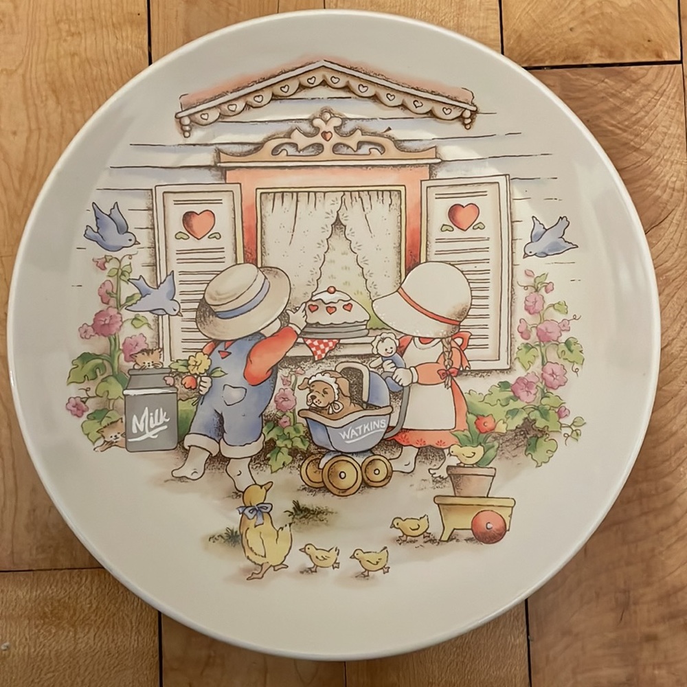 Vintage 1991 Country Kids Collector’s Dessert Plate, Set of 4 - Picture 6 of 9